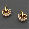 Gold tops studded with diamonds - AB1301C - Click here to View more details about this Product